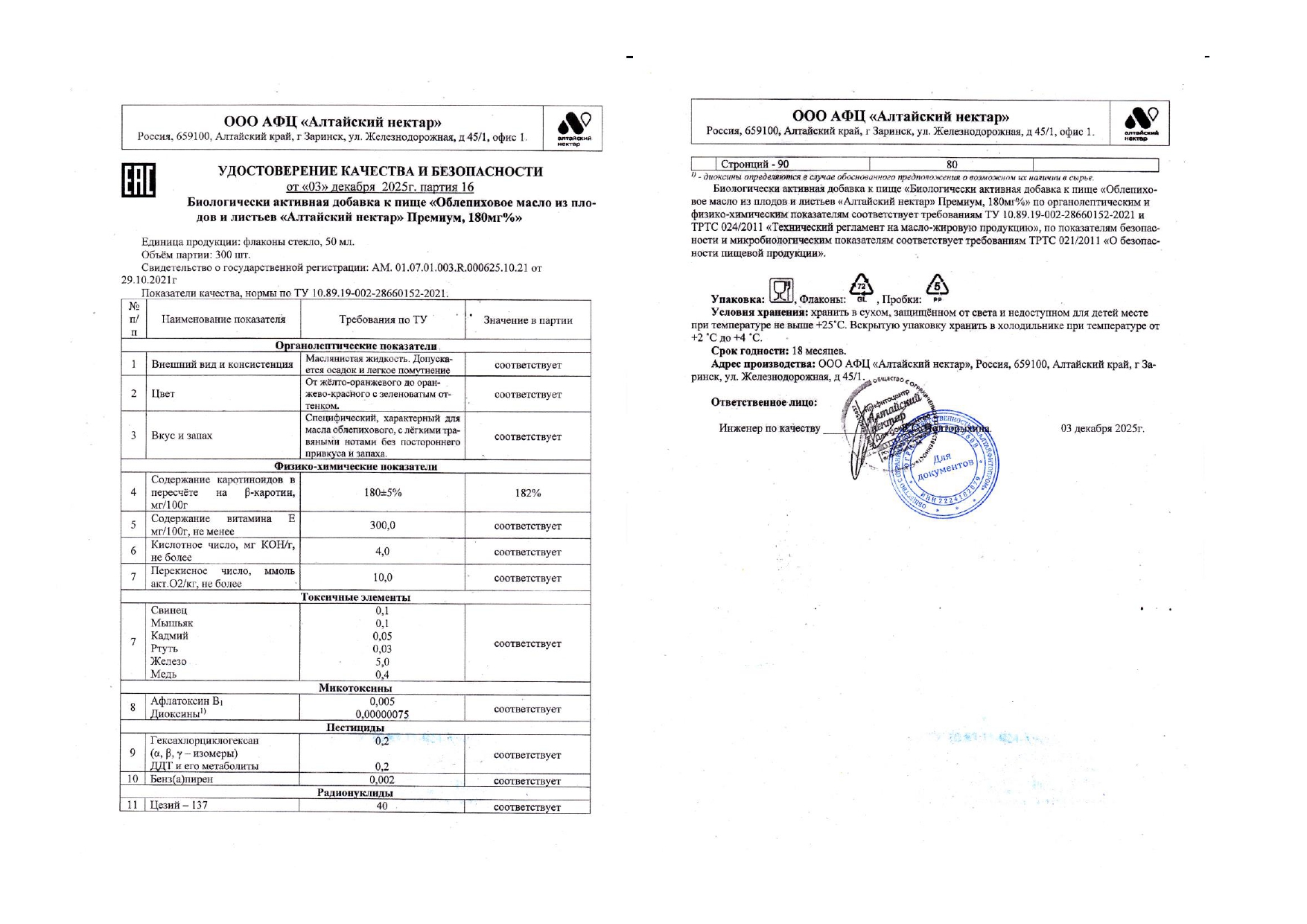 Паспорт №122025